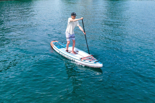 Two-in-One paddleboard and kayak combo rental delivery by Montana Boarders