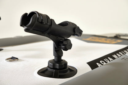 Rod holder. Rent from MontanaBoarders.com for fishing iSUP like this Drift Inflatable fishing paddleboard by Aqua Marina. At 10'10 ft, carry bag, hand pump, cooler, and two fishing rod holders, you can reel them in all day. Rent from MTboarders or buy now from e-boarders.com