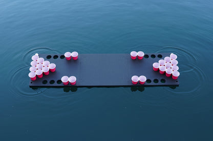 Montana Boarders floating beer pong game for Flathead lakefront parties. Pickup in Somers or delivered to Lakeside, Bigfork, Whitefish, and everywhere in between.